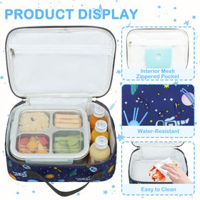 FlowFly lunch pail with zipper closure for easy access on the go.