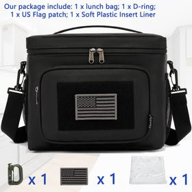 FlowFly rear MOLLE webbing design secures gear while keeping lunch organized