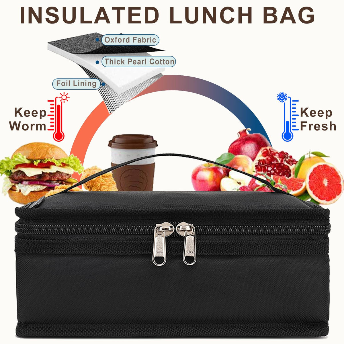 FlowFly bag with handle for easy carry during commutes to work or school.