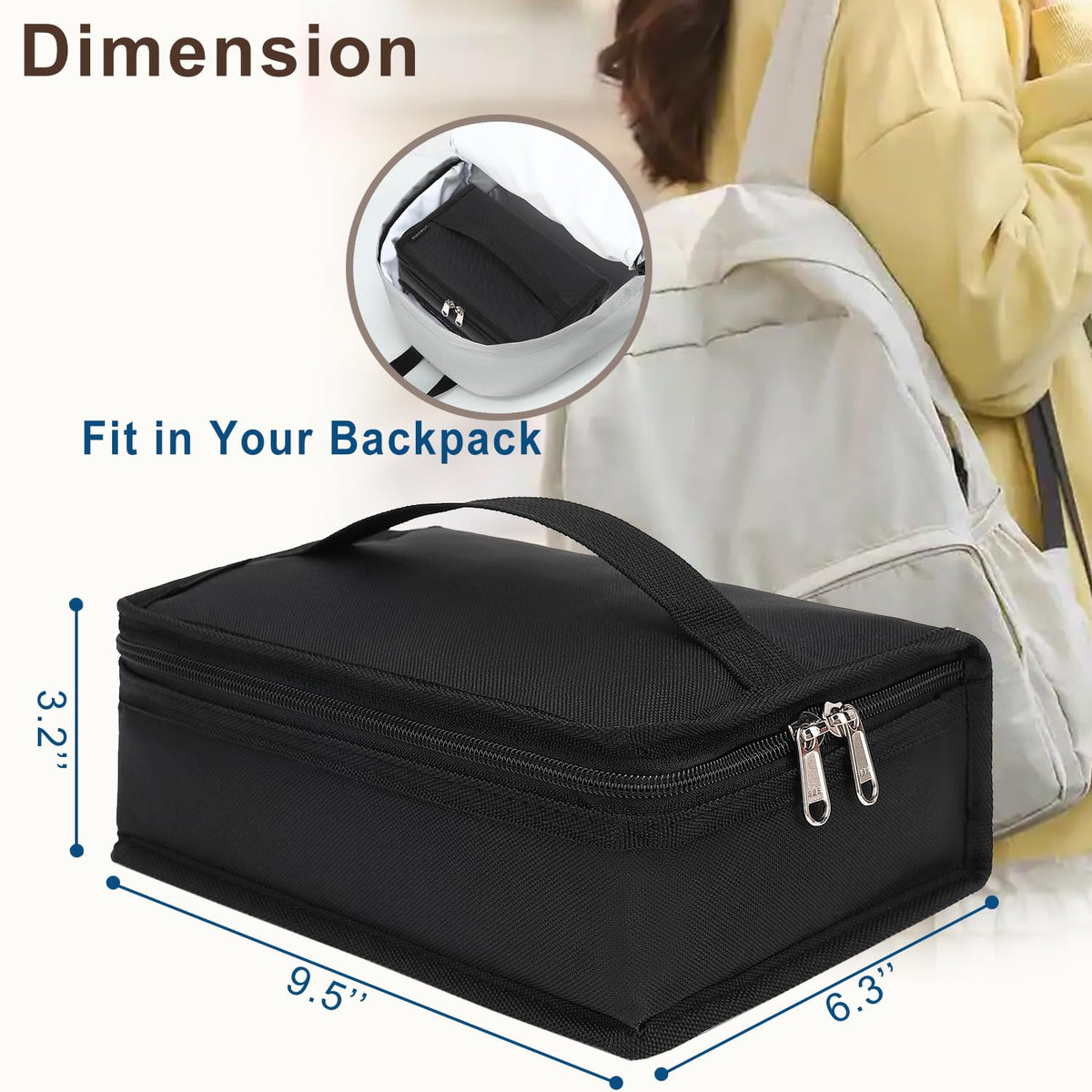 FlowFly insulated interior with ice pack to help maintain temperature for hours.
