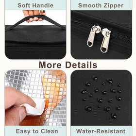 FlowFly 600D material close-up highlighting sturdy construction and easy cleaning.