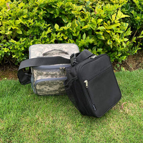FlowFly Spacious Lunch Pouch fits containers and a drink bottle.