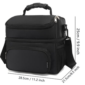 FlowFly top compartment for fruits, snacks, and drinks