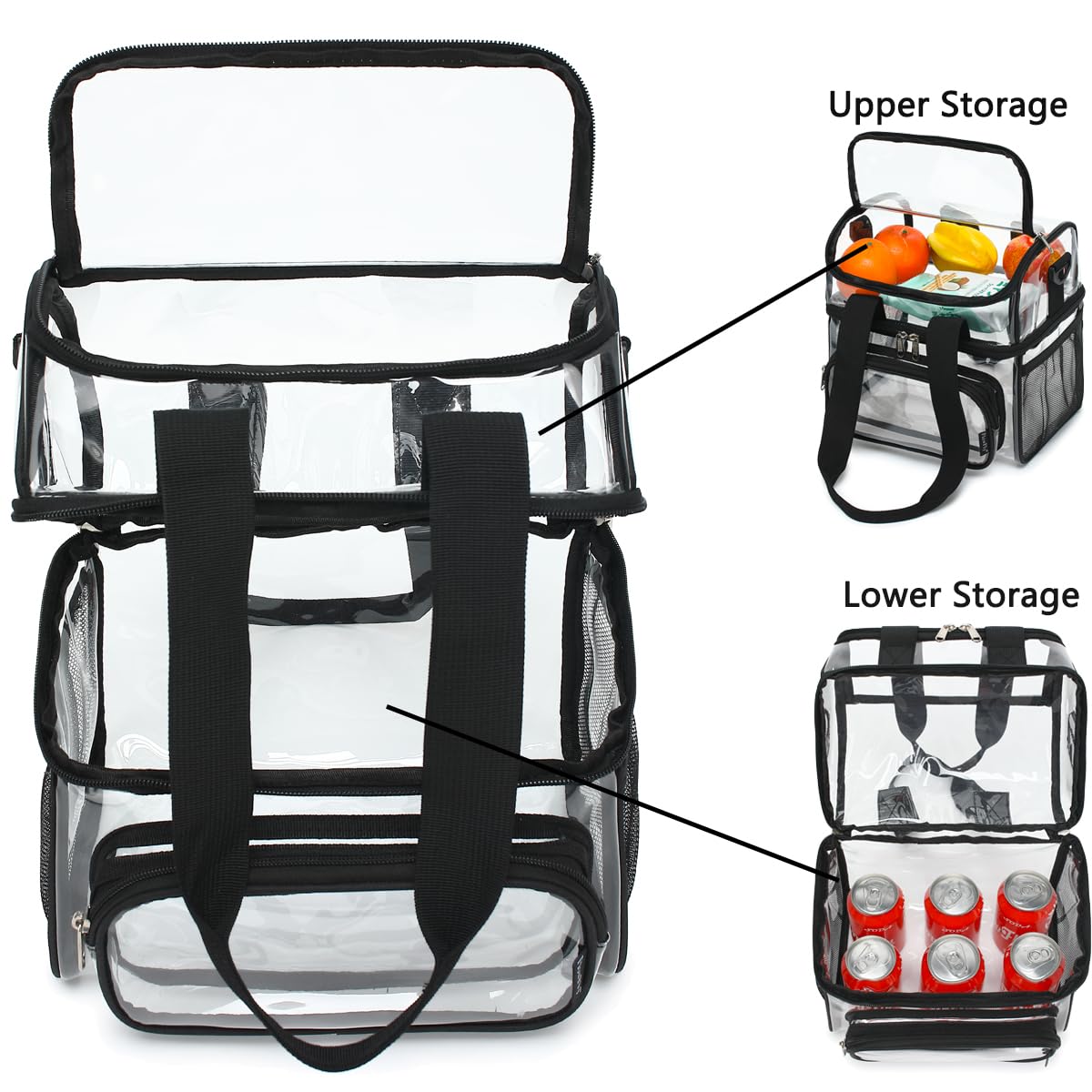 FlowFly two-handled clear bag offers convenient hand carry