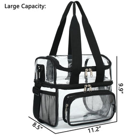 FlowFly waterproof clear bag highlights durable PVC and reinforced seams