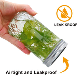 Flrolove jelly jar with lid for easy filling and jam presentation.