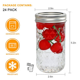 Flrolove wide-mouth jars with silver lids ready for preserving honey and jams.