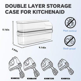 Flybok khm storage case open inside reveals mixer secured with accessible accessories