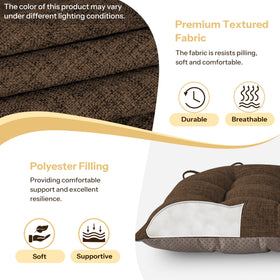 Close-up of reinforced tie straps on FlyGulls cushions for durability