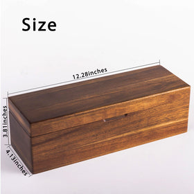 FLYIEE Acacia Tea Bag Chest offers compact storage for small kitchens.