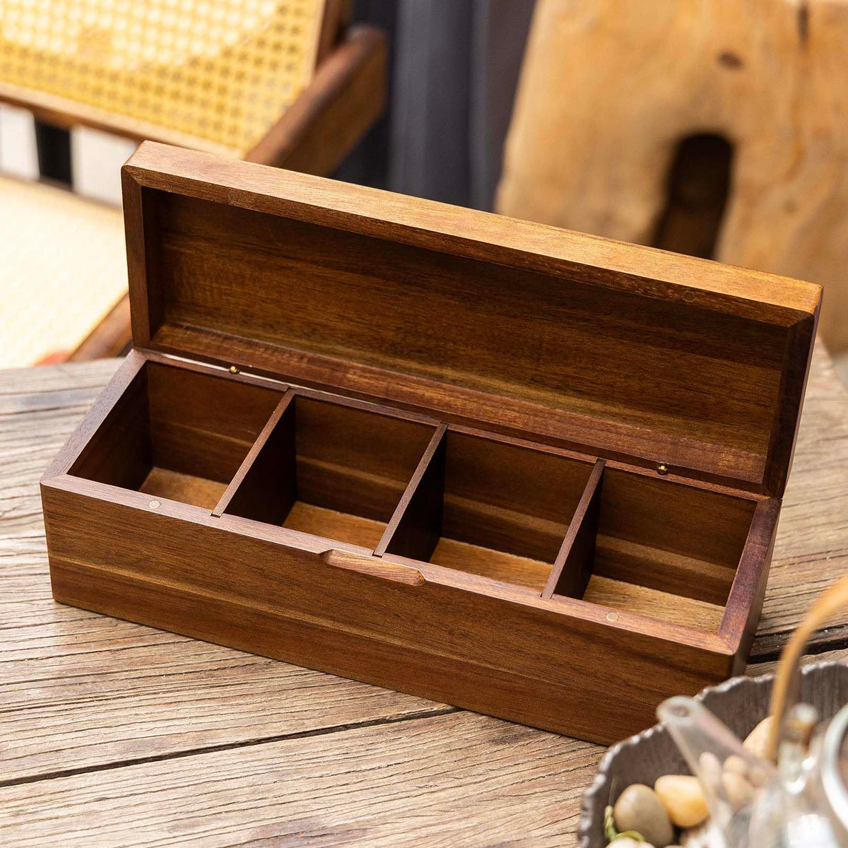 FLYIEE Wooden Tea Organizer makes a thoughtful gift idea.