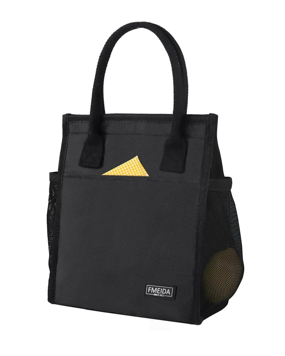 Fmeida lunch bag front pocket for quick organization and access.