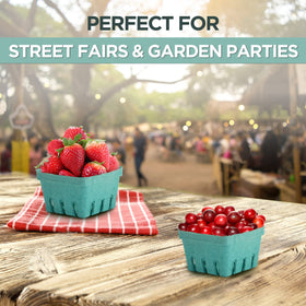 FMP Brands vented-sides produce basket supports air circulation around fruit.