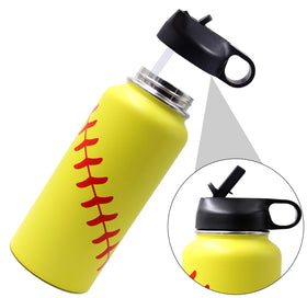 FMYWZS 32 oz water bottle double-wall stainless keeps beverages colder longer.