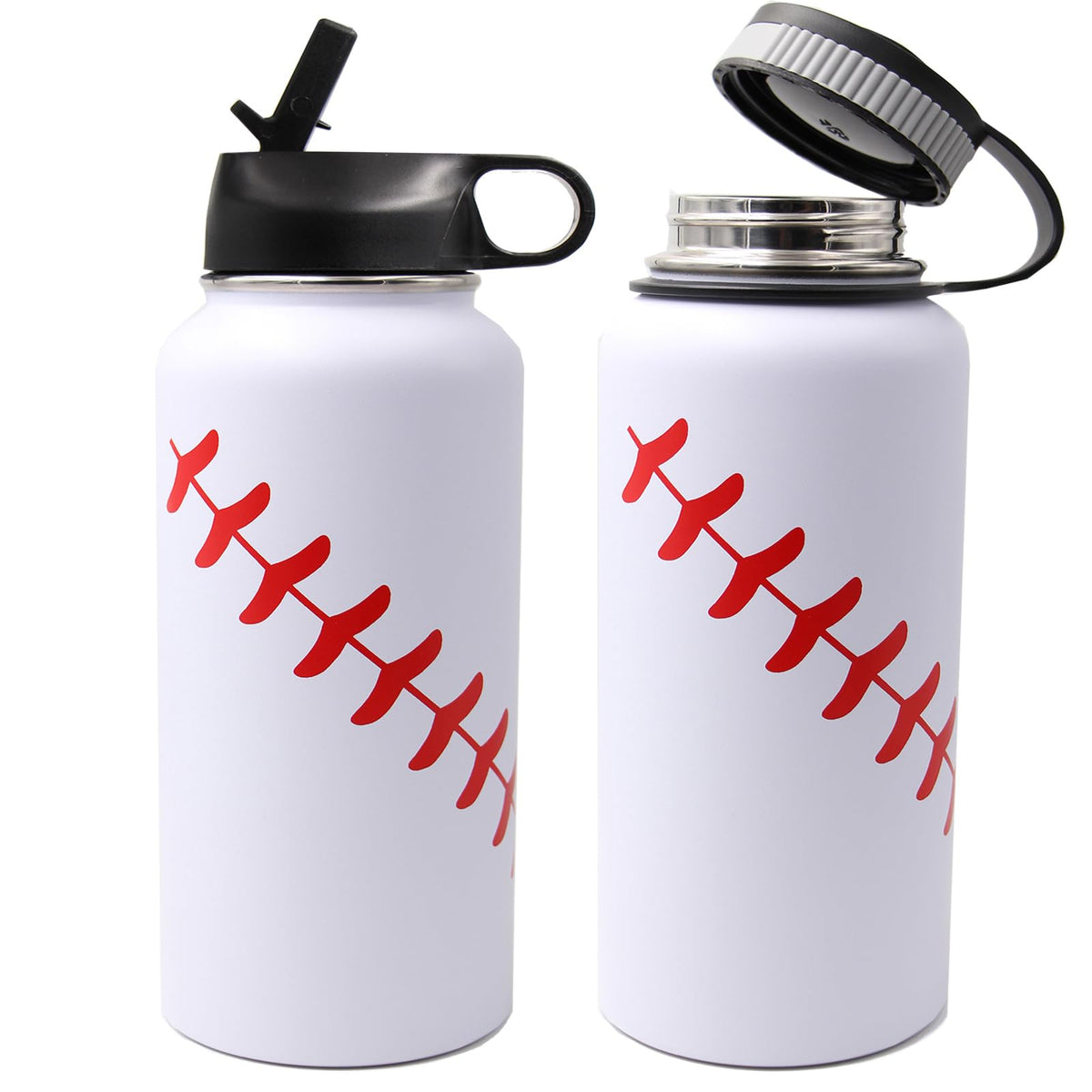 FMYWZS Baseball Water Bottle double-wall stainless steel insulation