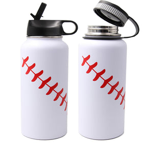 FMYWZS Baseball Water Bottle double-wall stainless steel insulation