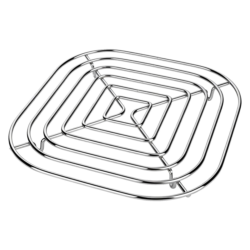 Foboko Crisper Rack for Ninja FN101, side view shows sturdy stainless steel construction.
