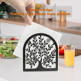 Fobule anti-slip base keeps napkin stand in place during meals.