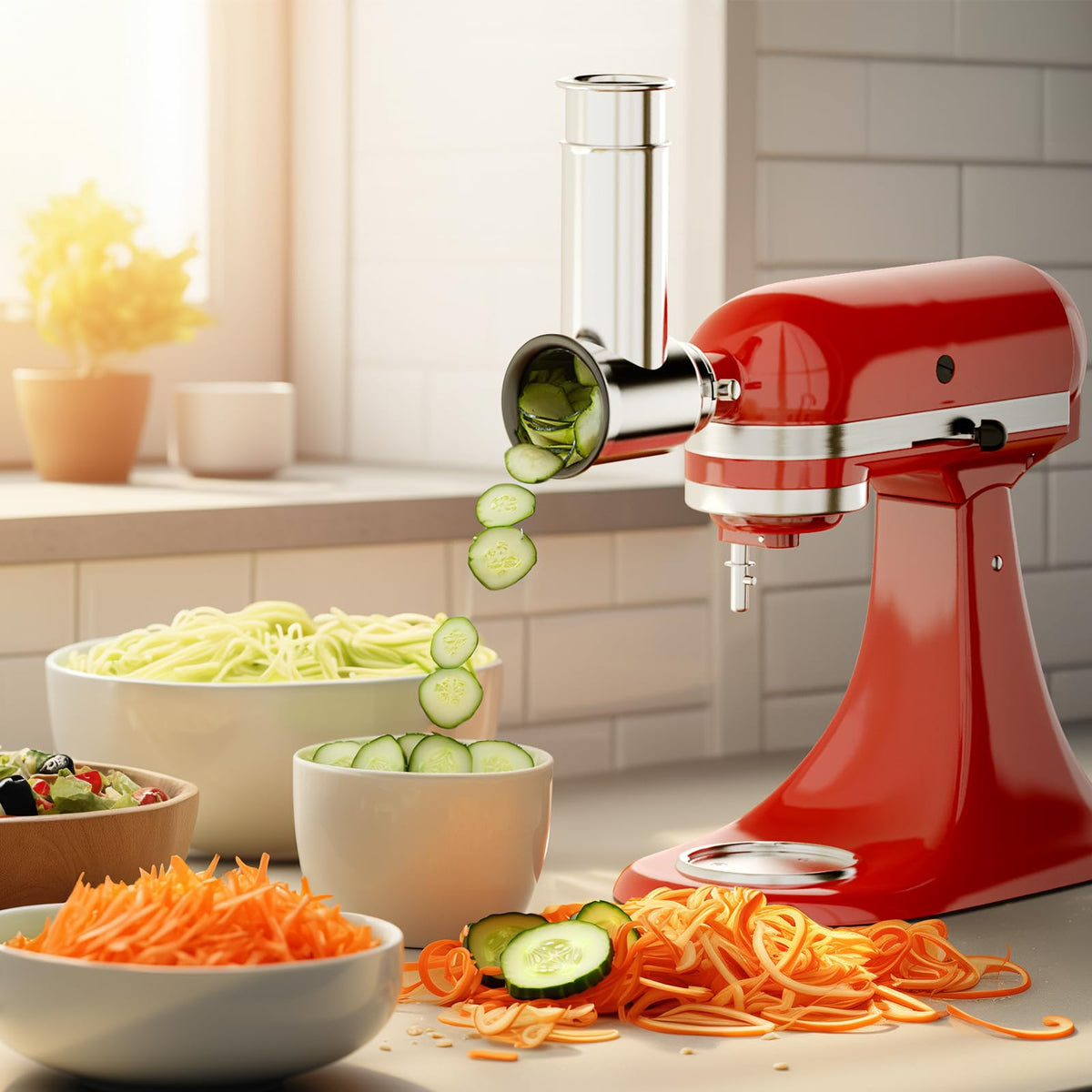 FOCOllK dishwasher-safe attachment for easy cleanup after prep