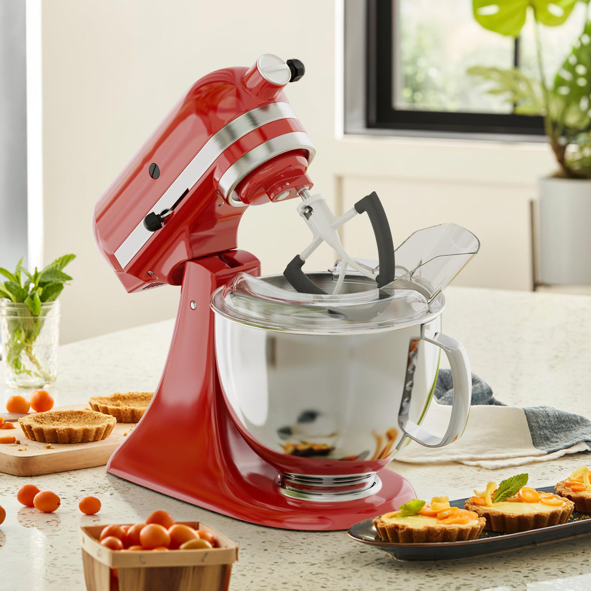 FOCOllK flex edge beater with silicone edge for thorough mixing