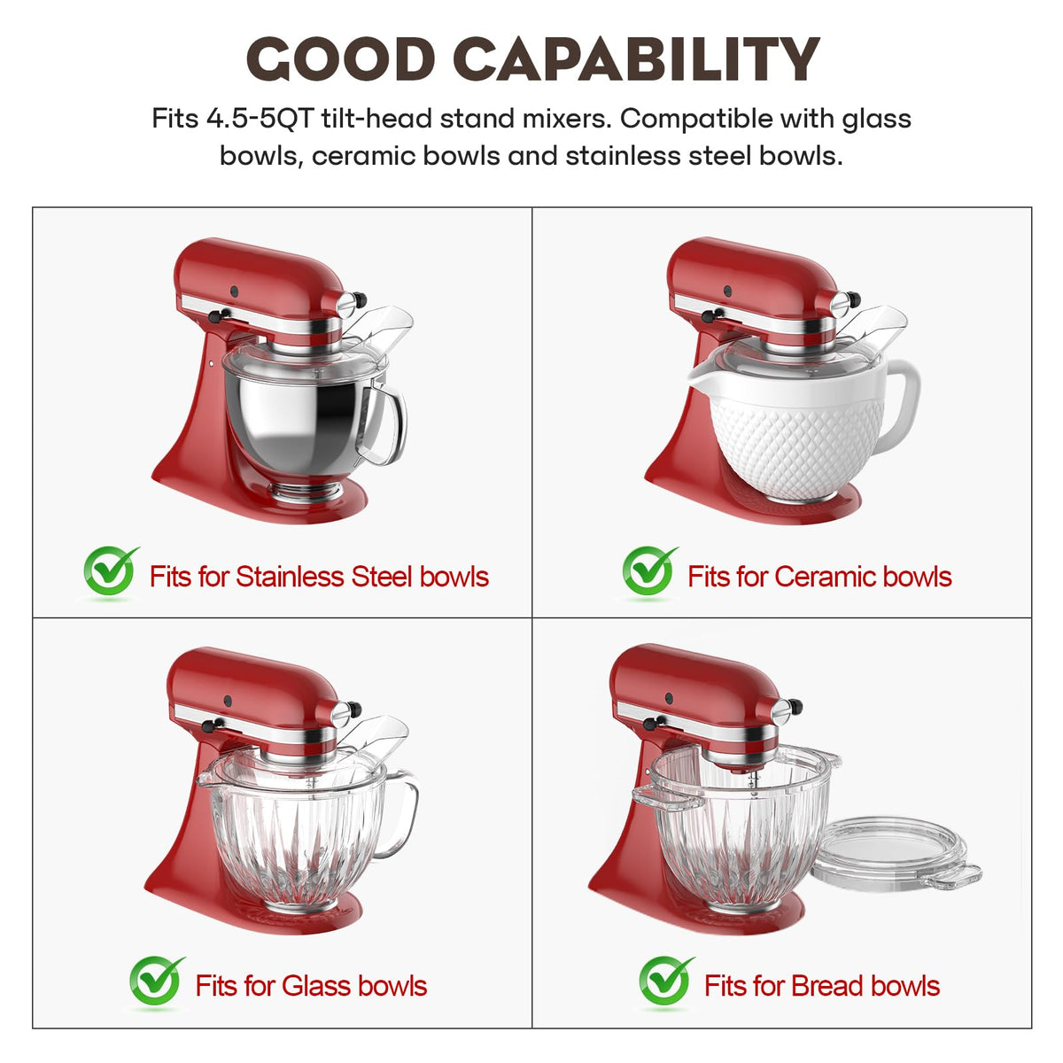 FOCOllK beater compatible with ceramic bowls for stable blending