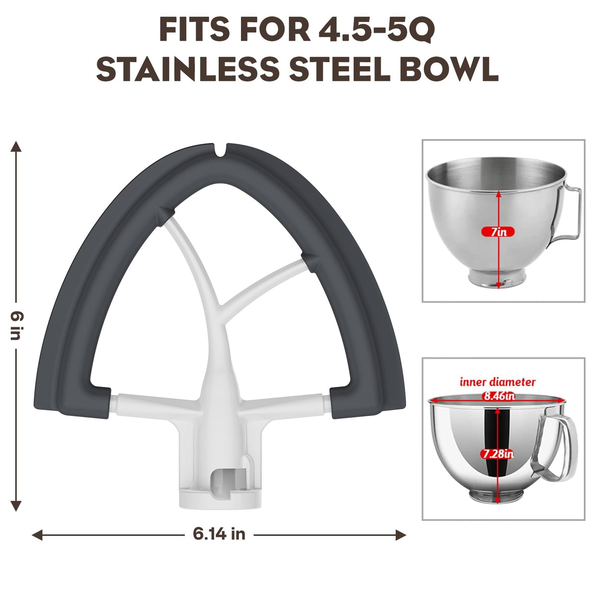 FOCOllK pouring shield with glass bowl compatibility for neat mixing