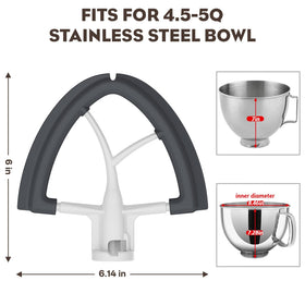 FOCOllK pouring shield with glass bowl compatibility for neat mixing