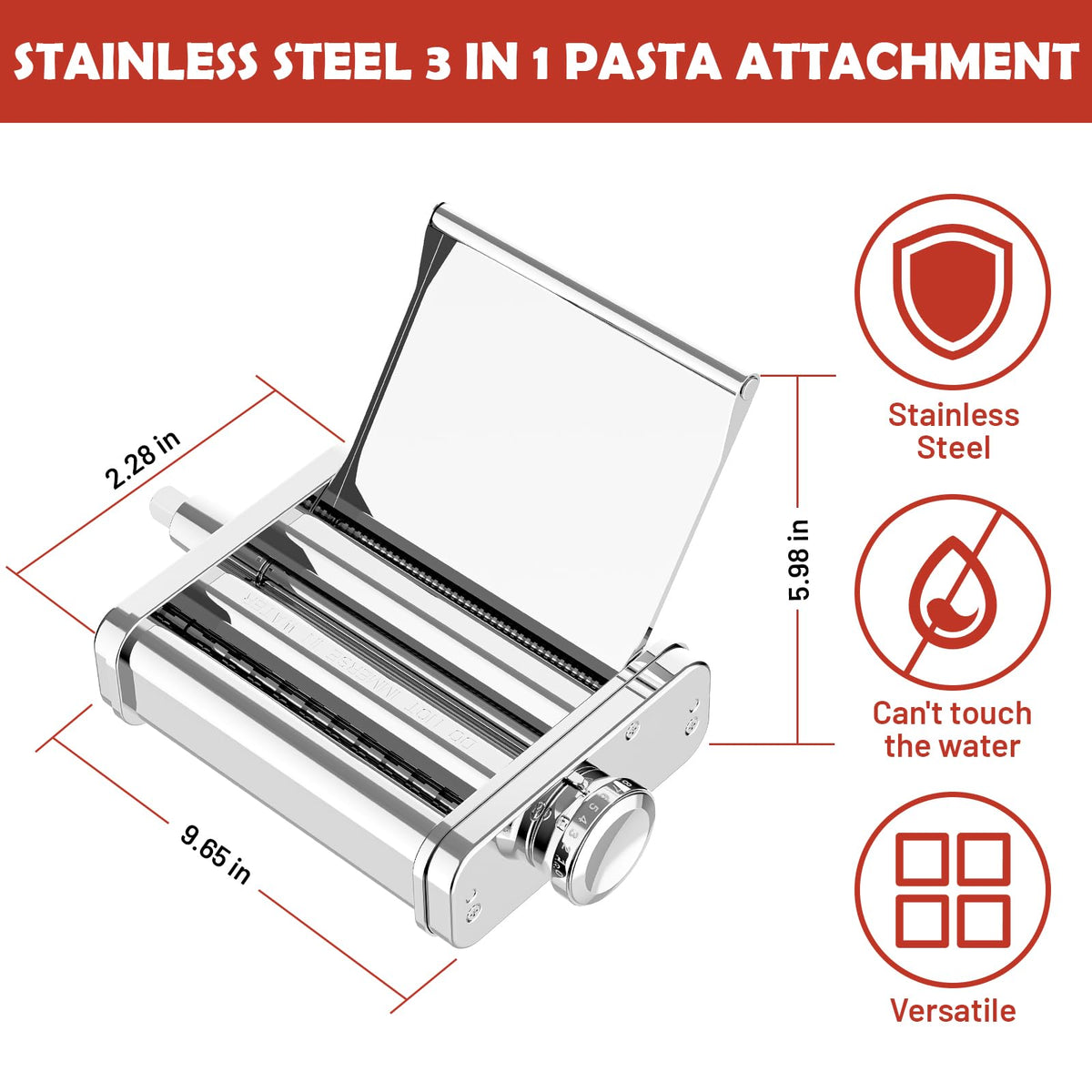 FOCOllK pasta roller creates thin sheets for delicate lasagna and fresh pasta at home.