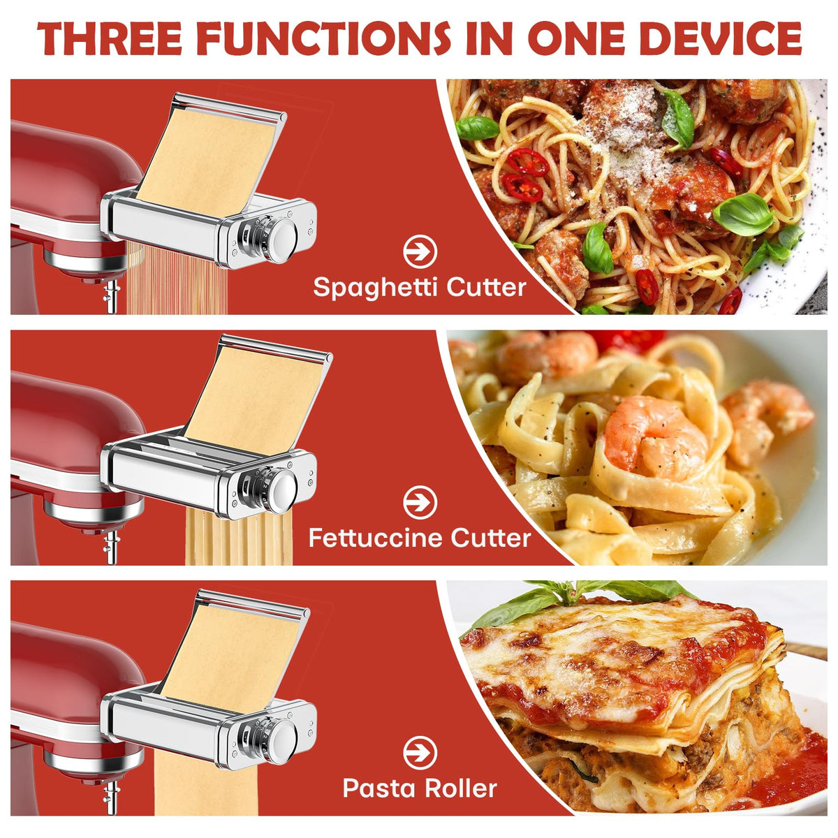 FOCOllK smart splatter system helps keep counters tidy during pasta prep.