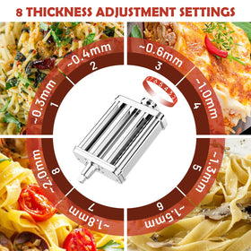 FOCOllK spaghetti cutter delivers uniform 1.5 mm strands for neat dinners.