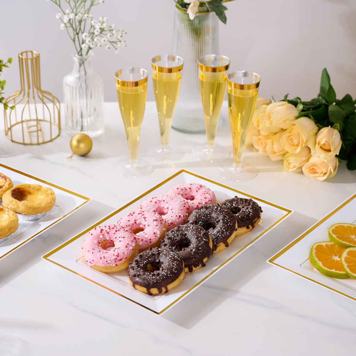 FOCUSLINE easy-cleanup trays, disposable design for quick event cleanup.