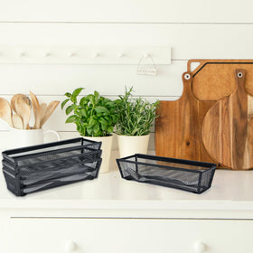 Fodofodo flatware storage drawer tray neatly separates forks and spoons.