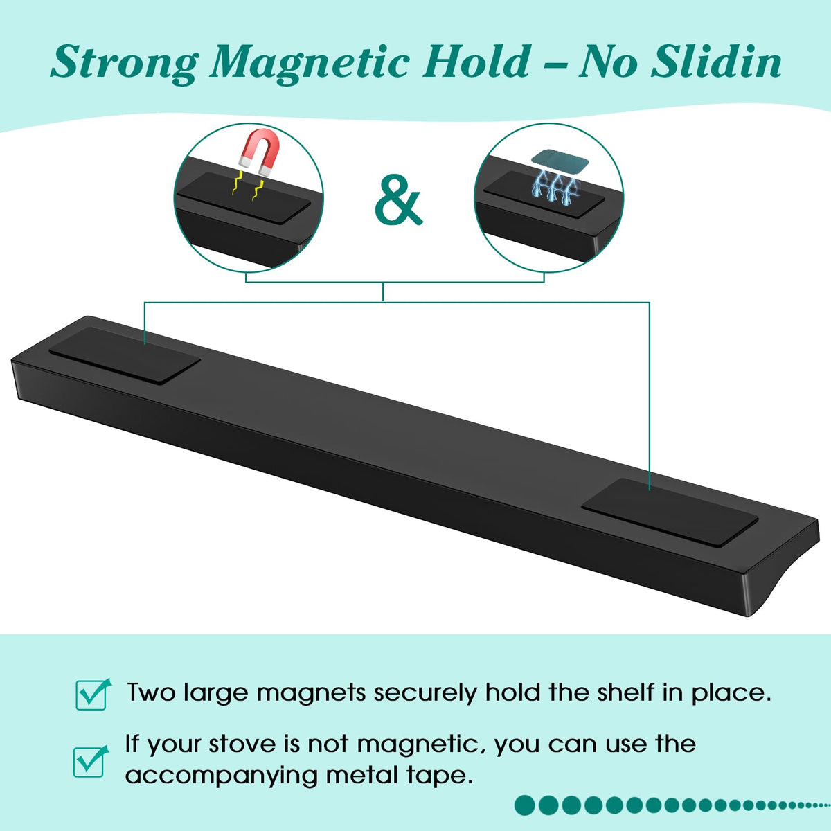 Foeacry enclosed-edge shelf minimizes mess from splashes