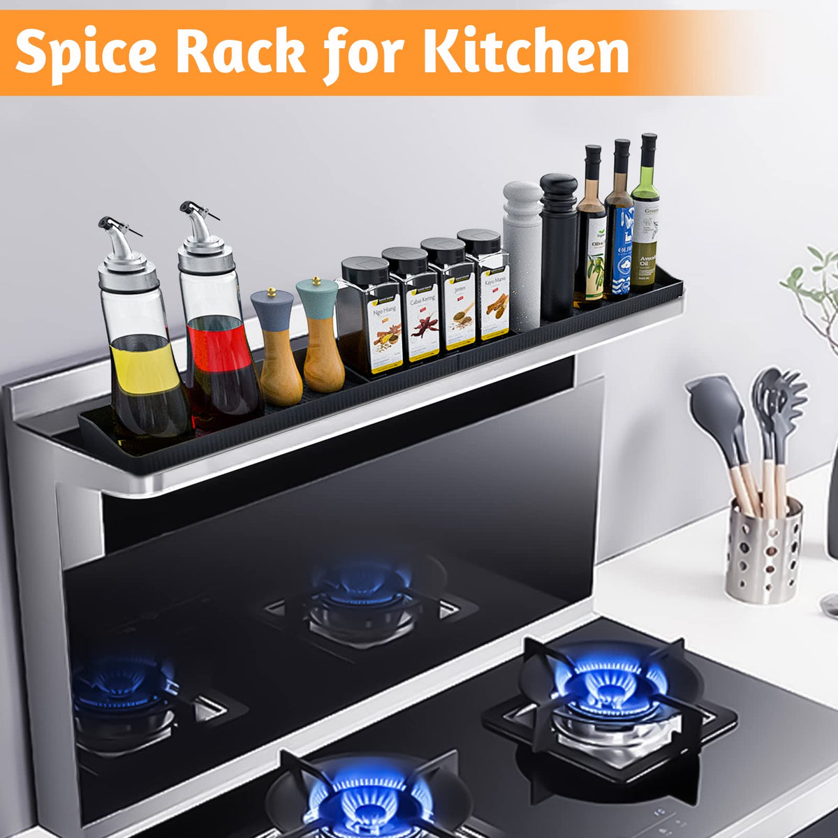Foeacry flexible silicone design fits flat or curved stove surfaces
