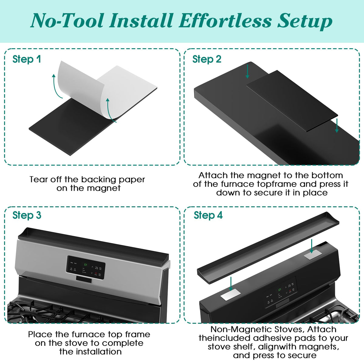 Foeacry rust-resistant, easy-clean stainless steel surface