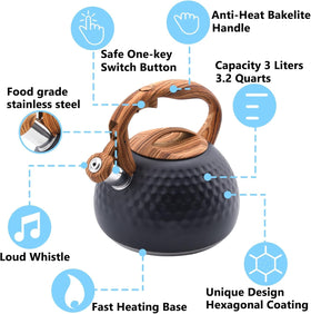 Foedo Tea Kettle loud whistle signaling boil completion.