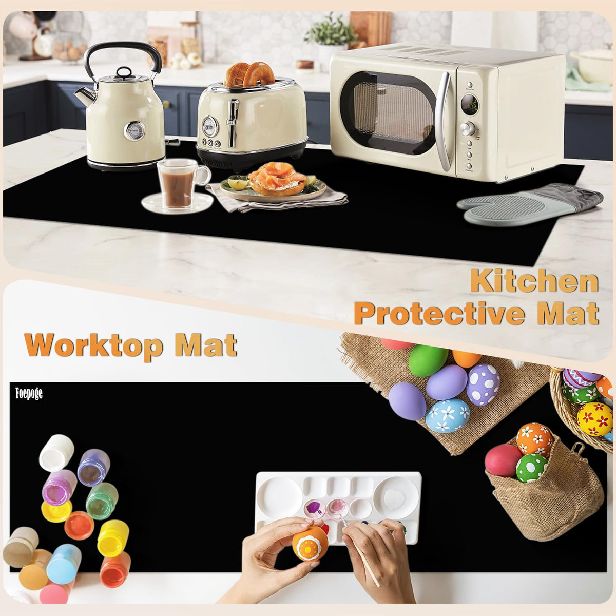 Foepoge cut-to-fit design lets you tailor mats for placemats or drawers.