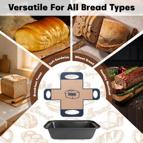 Foepoge easy-release liners enable clean, intact loaf removal.