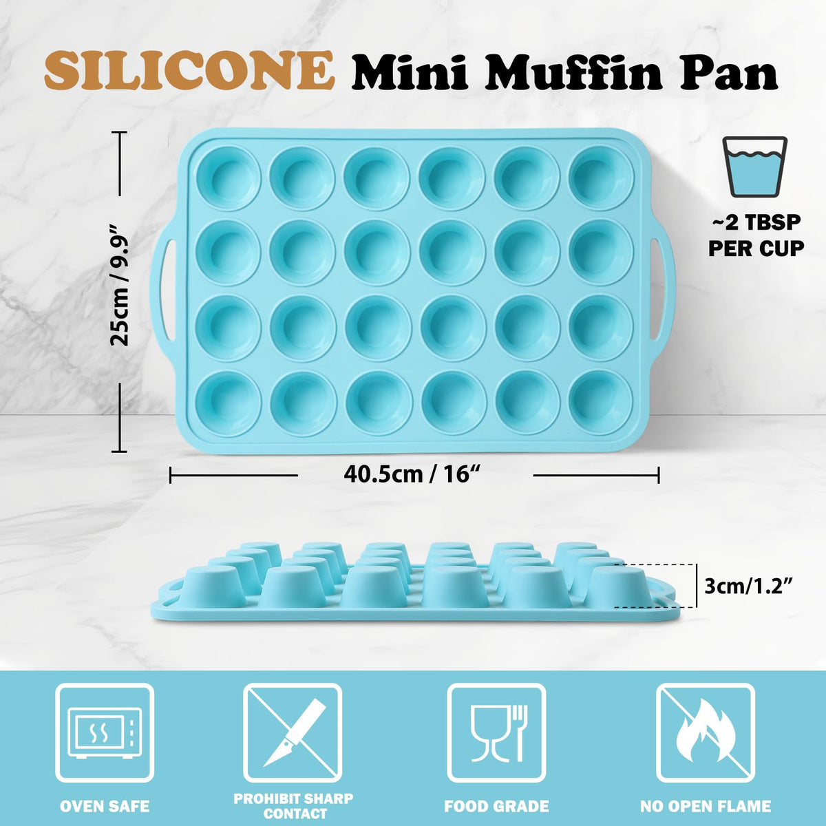 Foepoge freezer-safe muffin tins keep treats fresh and organized.