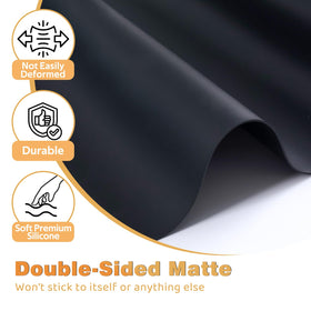 Foepoge heat resistant up to 210°F under appliances like ovens and coffee makers.