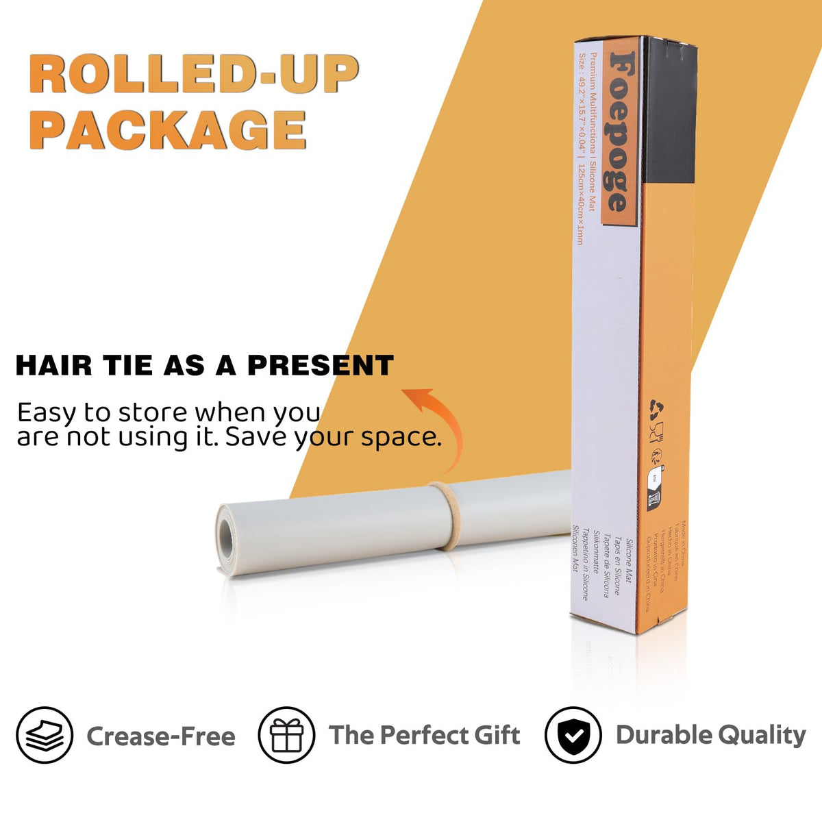 Foepoge crafting surface supports resin and paint projects with easy cleanup.