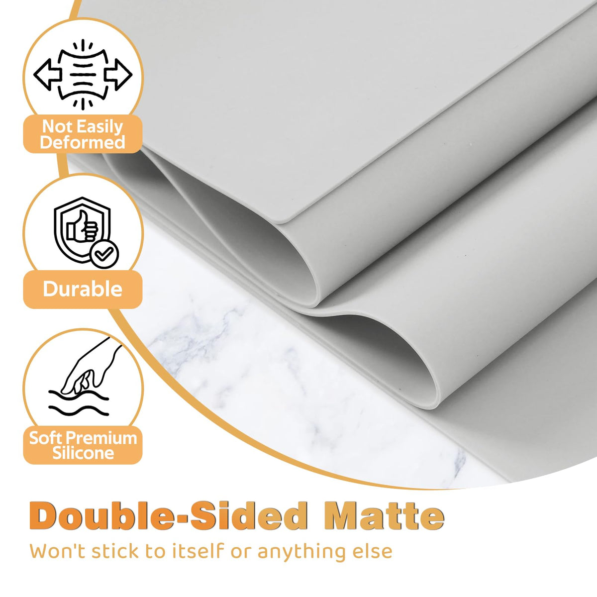 Foepoge silicone craft mat ideal for resin art, painting, and glue projects.