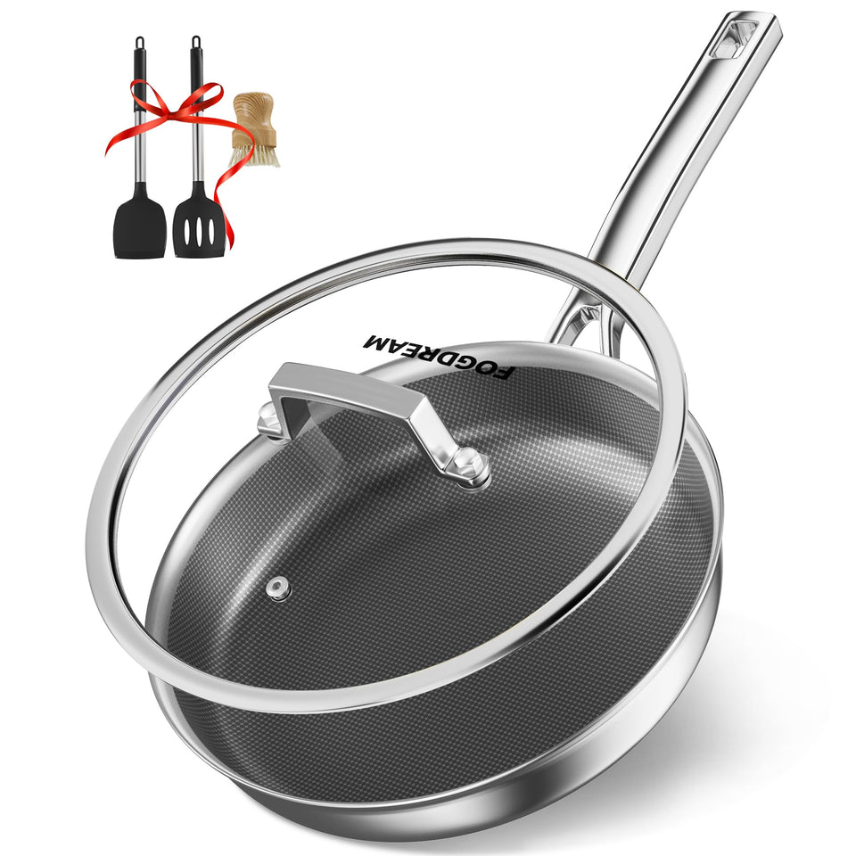 FogDream 10-inch titanium nonstick pan ready for quick searing