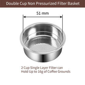 Fogkay double-cup filter basket up to 16g coffee