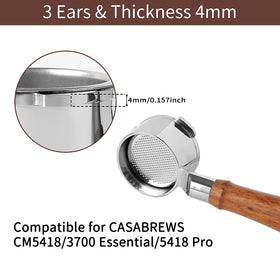 Fogkay natural wood handle offers ergonomic grip during extraction.