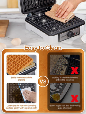 FOHERE easy cleaning with damp cloth and smooth surface