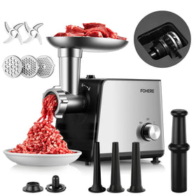 FOHERE electric meat grinder with copper motor for powerful grinding