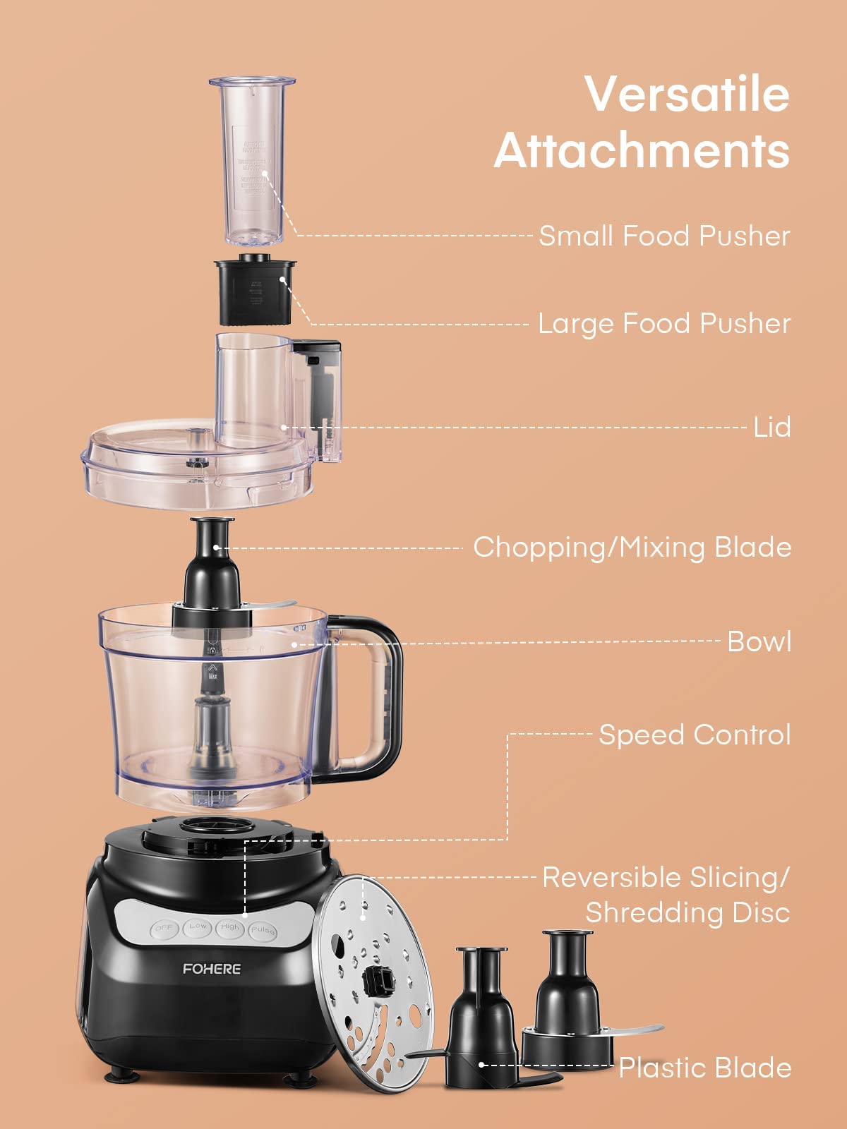 FOHERE dough knead setup for quick bread and pastry prep