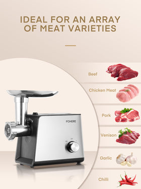 FOHERE grinder handles up to 5.5 lbs per minute