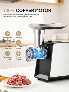 FOHERE grinder built-in storage box keeps blades organized